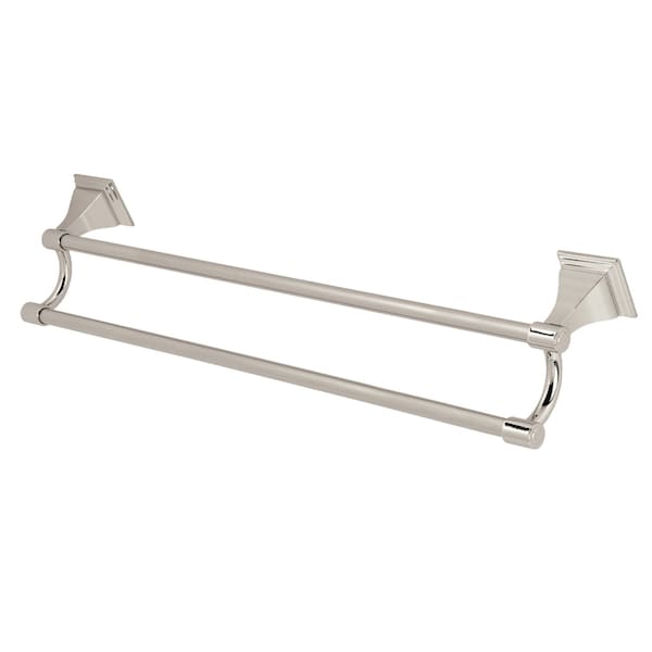 BAH6123PN Monarch 24" Dual Towel Bar, Polished Nickel